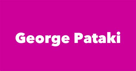 George Pataki - Spouse, Children, Birthday & More