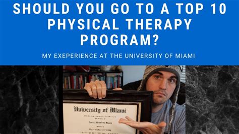 Should You Go To A Top 10 Physical Therapy (DPT) Program? - YouTube