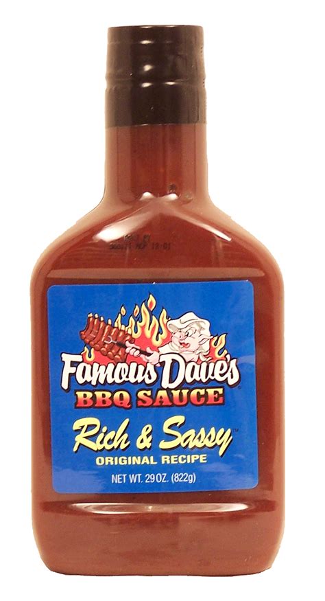 Groceries-Express.com Product Infomation for Famous Dave's bbq sauce, rich & sassy original ...