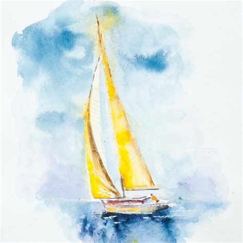 Sailboat Watercolour painting | Sailboat painting, Sailboat art, Sailing art