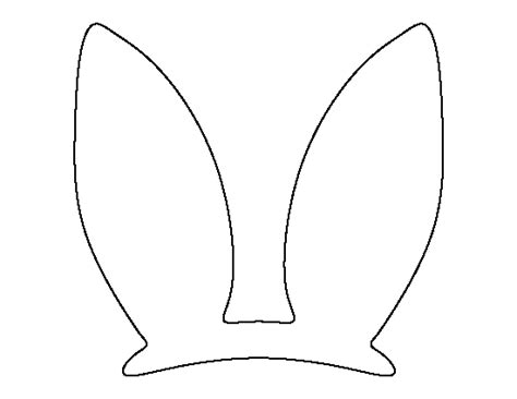 Printable Easter Bunny Ears Template