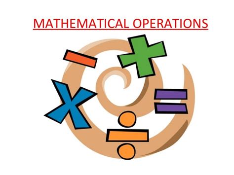 Mathematical operations