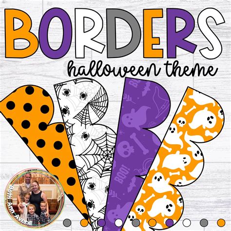 Halloween Borders Classroom Bulletin Board Decorations - Etsy