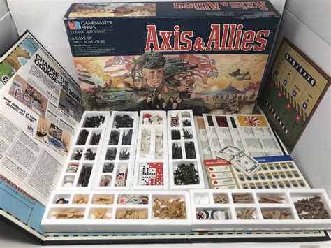 Axis & Allies Strategy War Board Game Milton Bradley Game Master Series ...