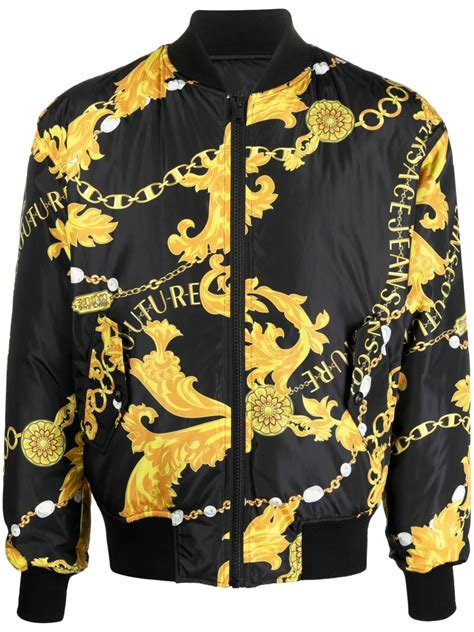 VERSACE JEANS COUTURE - Reversible Jacket With Print Versace