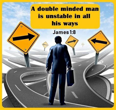 Double Minded | Inspirational bible verses, Bible words, Bible verses