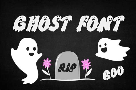 Ghost Font Horror Font Ghost Letters Cool Font Funny Font Halloween ...