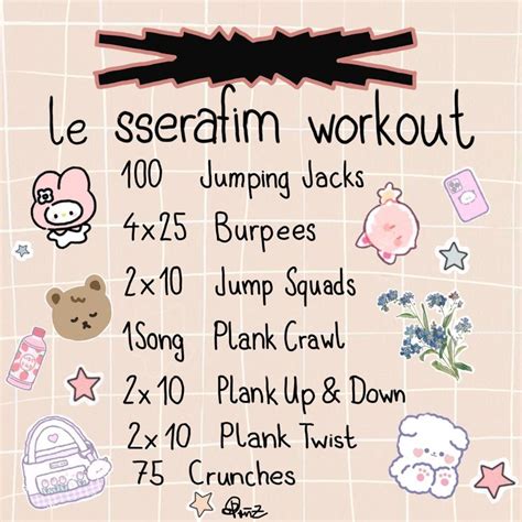 this is a poster with the instructions for how to do a work out on it