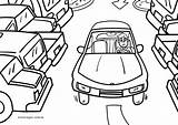 Great Coloring Page Parking Lot Car Free  Nation sketch template