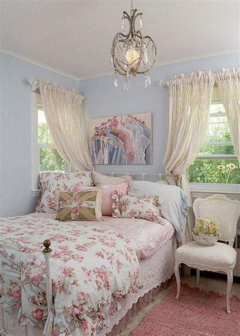 Pastel Blue and Pink Bedroom in Shabby Chic Style. | Schlafzimmer design, Shabby chic zimmer ...