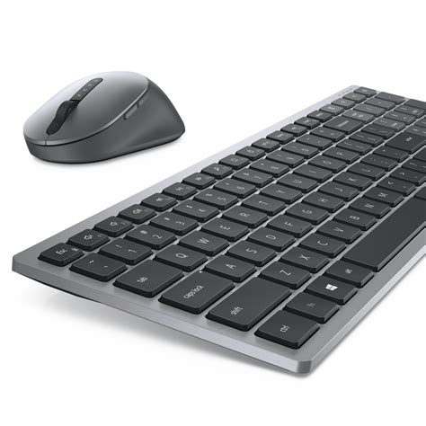 Dell | DELL KM7120W keyboard RF Wireless + Bluetooth QWERTY Grey, Titanium