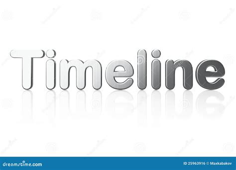 Timeline Concept: 3d Word Timeline Royalty Free Stock Image - Image ...