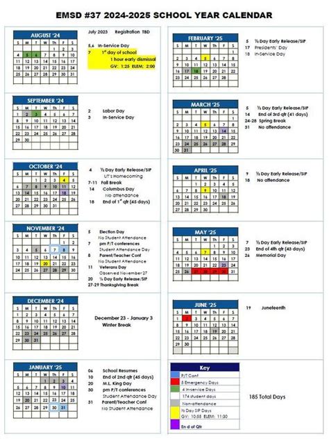 2024 25 School Year Calendar Printable - Jaclin Priscella