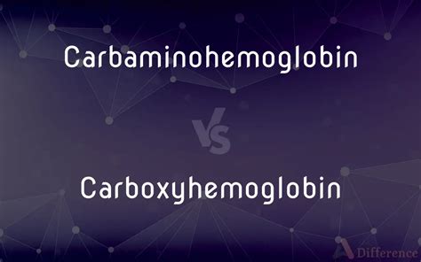 Carbaminohemoglobin vs. Carboxyhemoglobin — What’s the Difference?