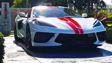 2020 - 2021 C8 Corvette Full Length Dual Racing Stripes 2 – All C8’s Models - VetteStripes.com