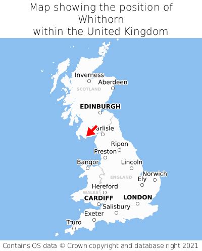 Where is Whithorn? Whithorn on a map