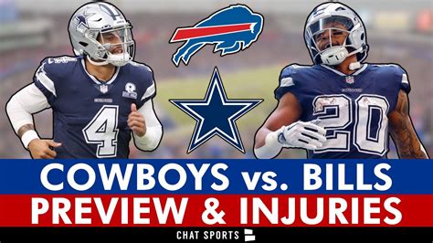 Dallas Cowboys vs. Buffalo Bills: Injury Report, Top Matchups, Players To Watch, Week 15 NFL ...