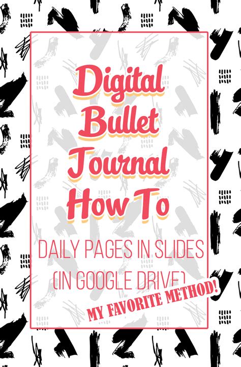 Digital Bullet Journal – Daily pages in Slides (in Google Drive) - Hello Shouho