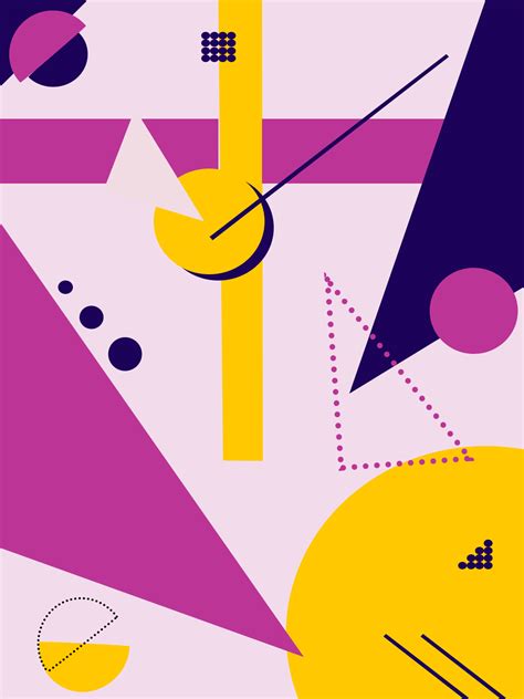 Geometric poster on Behance