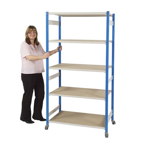 Trimline Mobile Shelving Trolley With 5,6 or 7 Levels