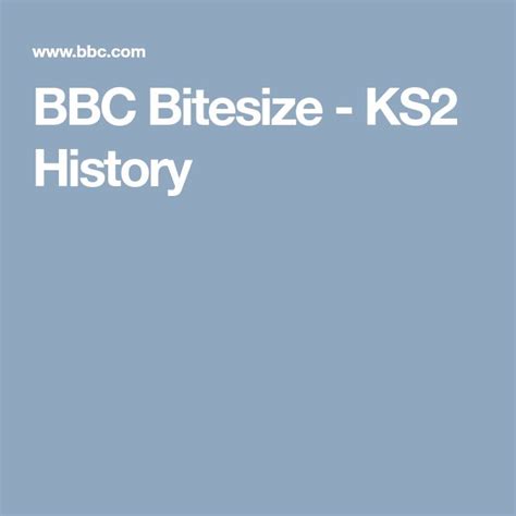 KS2 History - BBC Bitesize | History resources, History, Ks2