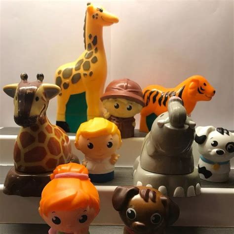 Mega Bloks My First Builders Blocks People & Animal Figurines Lot Set Of 9 Good preowned ...