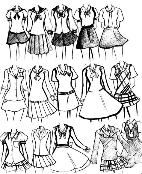 Stylish School Uniforms by NeonGenesisEVARei