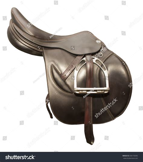 Competitive Saddle Dark Brown Leather On Stock Photo 696176395 | Shutterstock