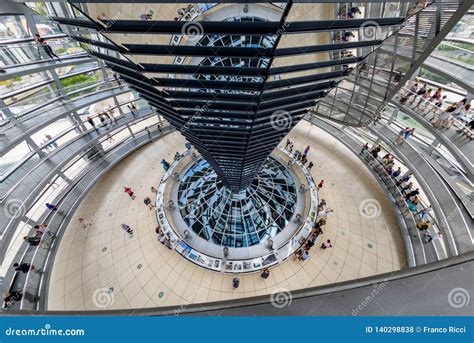 The Reichstag Dome Is A Glass Dome Constructed On Top Of The Rebuilt ...