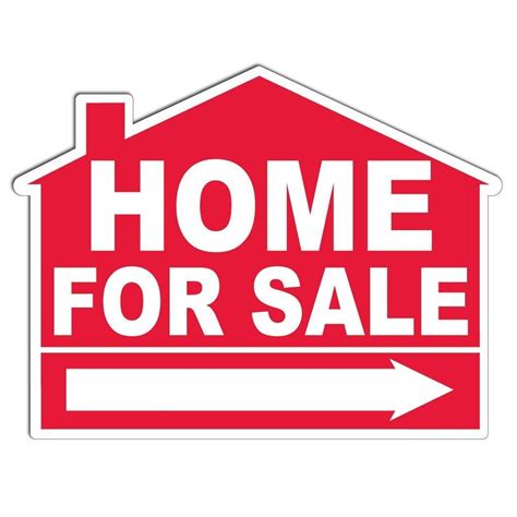 Home for Sale House Shaped Yard Sign for Real Estate | Sale house, For ...