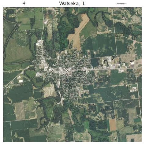 Aerial Photography Map of Watseka, IL Illinois