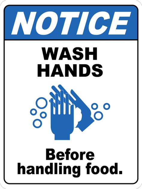 Hand Washing Signs For Restaurant Printable