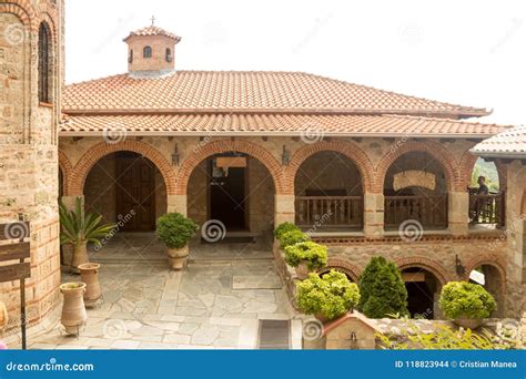 Meteora - in the Holy Monastery in Greece. Inside, Abbey-2 Stock Photo - Image of heritage ...