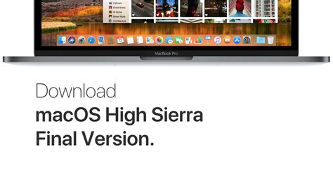 Download macOS High Sierra Final Version from Mac App Store - Direct Link