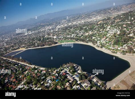 Silver Lake Reservoir near downtown Los Angeles Stock Photo - Alamy