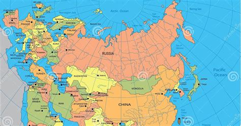 Central Europe And Northern Eurasia Political Map - United States Map