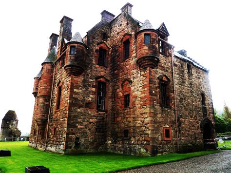 Newark Castle, a fortification dating back 600 years near Glasgow, Scotland