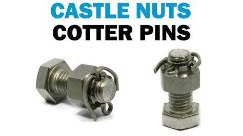 Castle Nuts - How to Install or Fit a Cotter Pin and Slotted Nut ...