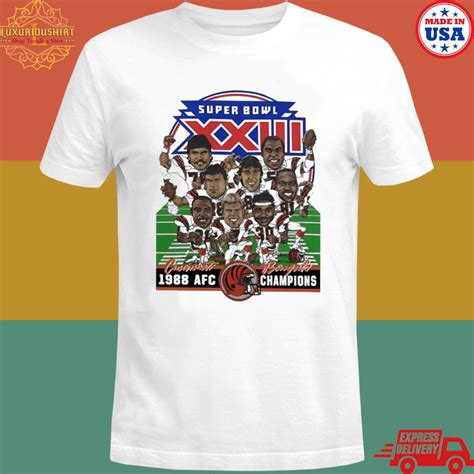 Official Cincinnati Bengals Super Bowl XXIII 1988 champions shirt ...