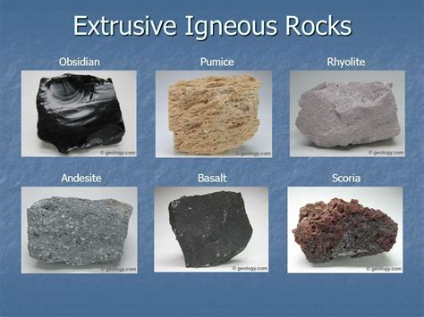 give an example of extrusive igneous rock - Brainly.in