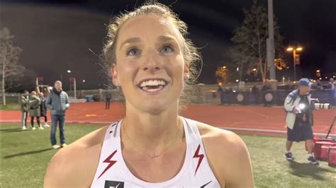 Elise Cranny after 30:14 10K, #2 in American history - YouTube