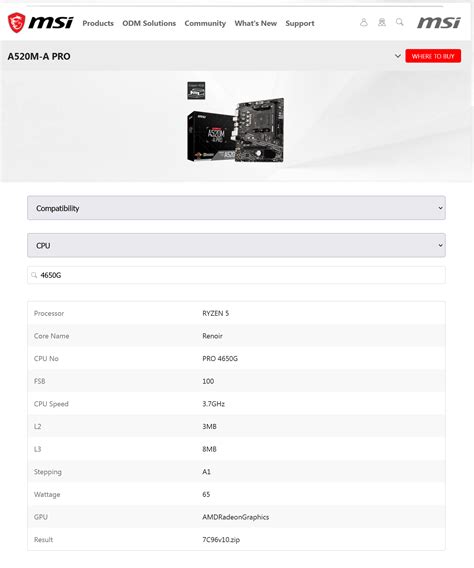 материнская плата MSI A520M-A PRO процессор AMD OEM соRyzen 5 PRO 4650Gвестимм или не | MSI ...