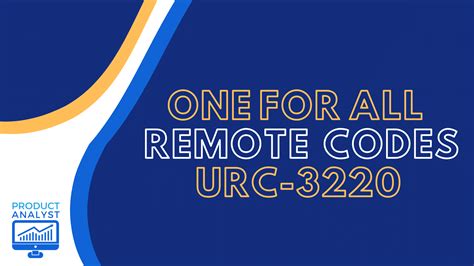 Programming the One For All URC-3220 Remote Codes [2022]