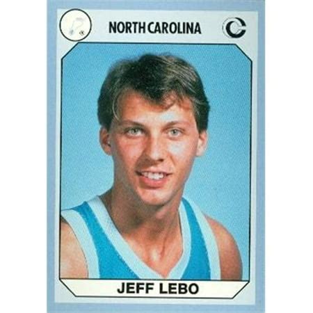 Jeff Lebo Basketball Card (North Carolina) 1990 Collegiate Collection ...