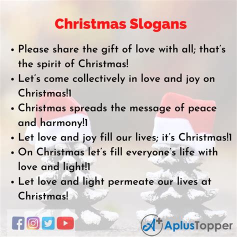 Christmas Slogans | Unique and Catchy Christmas Slogans in English ...