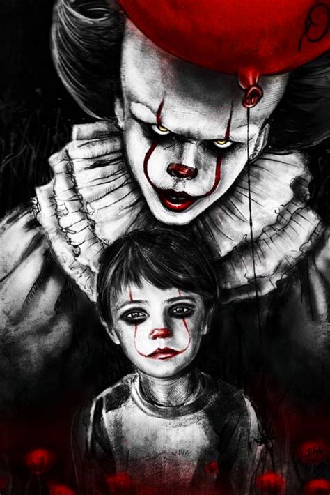 Fondos de pantalla (terror) | Clown horror, Scary drawings, Movie art