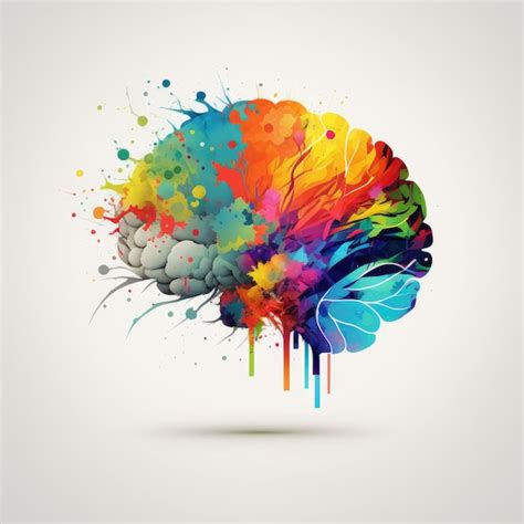 Premium Photo | Creative colorful abstract human brain on a light background knowledge concept ...