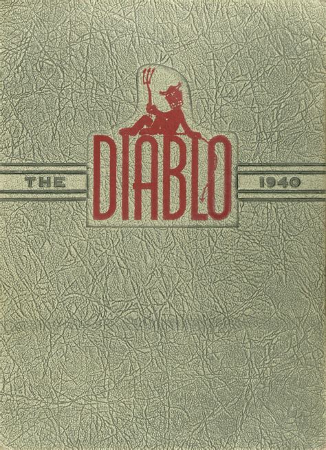 1940 yearbook from Mt. Diablo High School from Concord, California