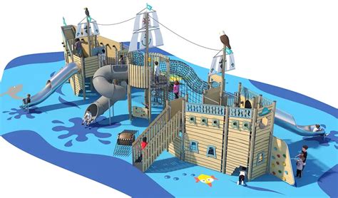 Pirate Ship Playground for Outdoor Parks - Cowboy Playground