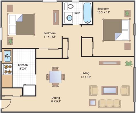 Floor Plans & Rates - University Manor Apartments